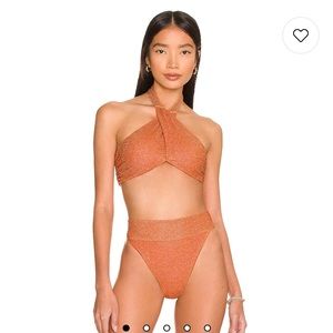 BEACH RIOT Jessica Bikini Top & Cecelia bottom in Oriole Shine